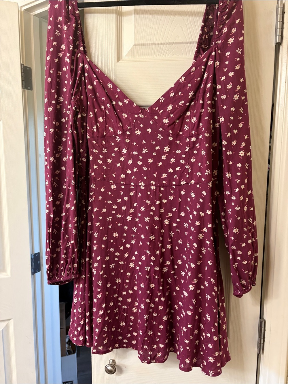 Bardot Womens Lita Printed Long Sleeves Mini Fit & Flare Dress XXL